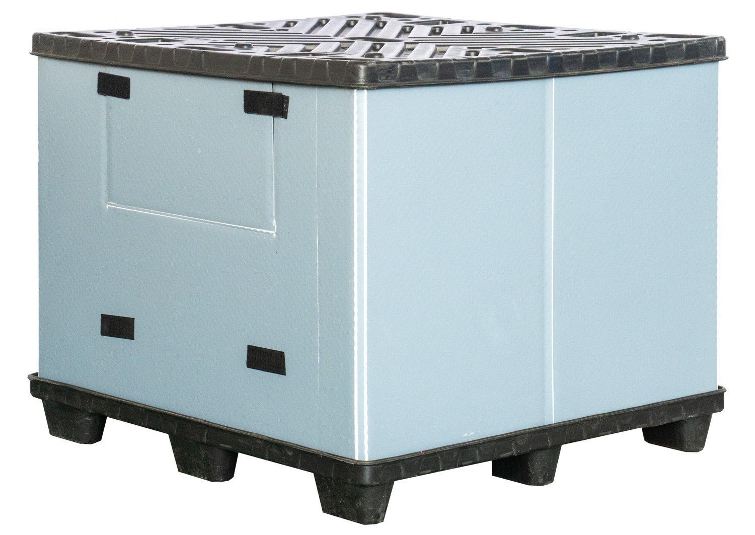 Стандартный паллетный ящик, изготовленный методом выдувного формования.