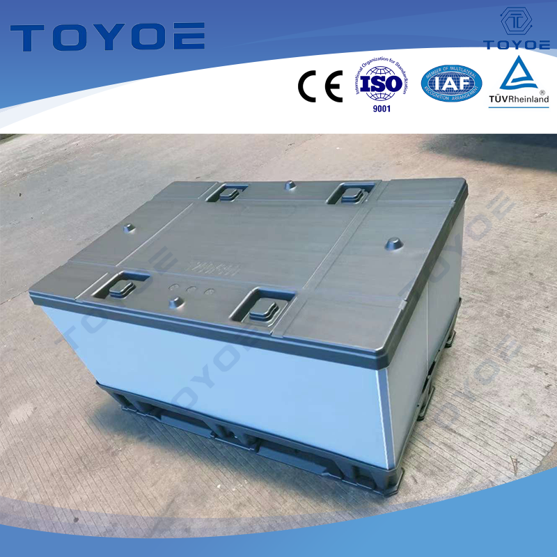 Стандартная пластиковая упаковочная коробка с зеленым HDPE HDPE